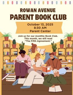 book club flyer in English