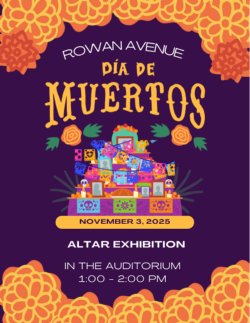 Dia de los Muertos flyer in English