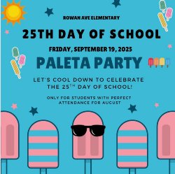 Paleta party announcement flyer