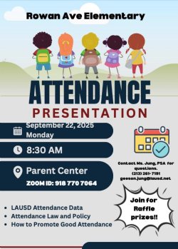 Flyer for attendance presentation in English