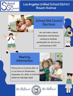 Flyer for SSC elections in English
