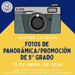 5th grade panorama/promotion pictures flyer in Spanish