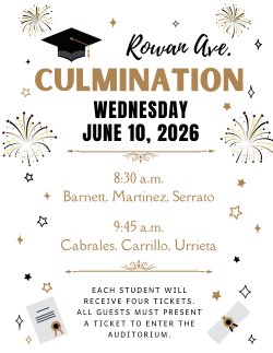 Culmination flyer in English