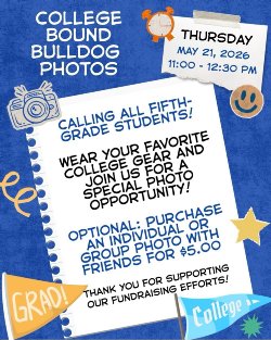 College Gear Photo Op flyer in English
